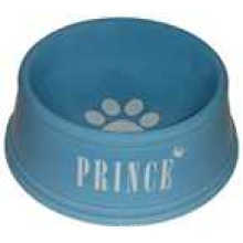 Red&Blue Popular Ceramic Pet Bowl (HN-PB847)